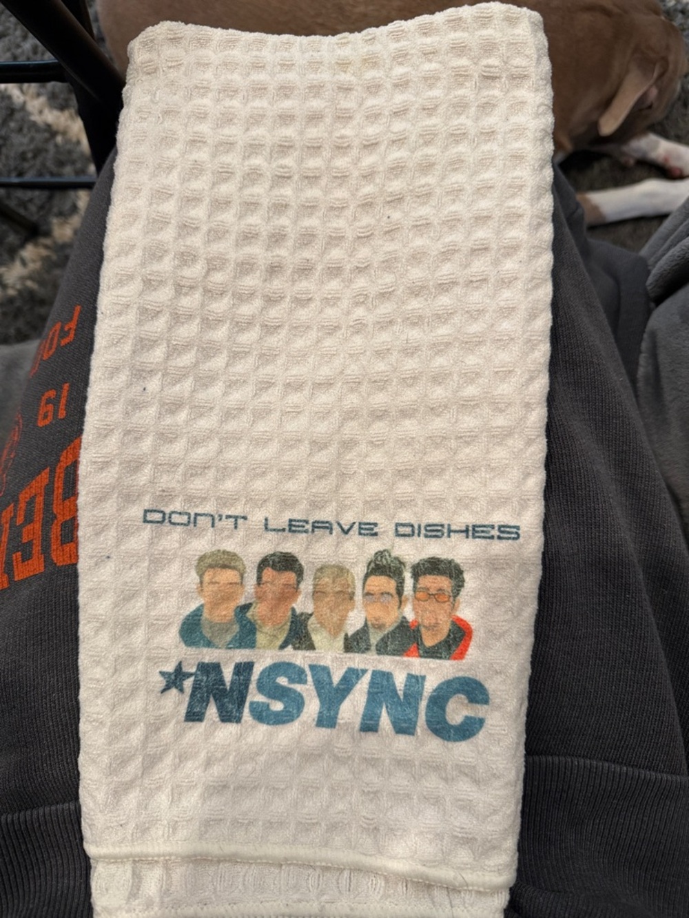 NSYNC microfiber dish towel EUC